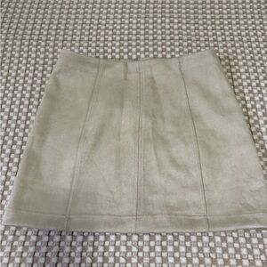 Suede skirt
